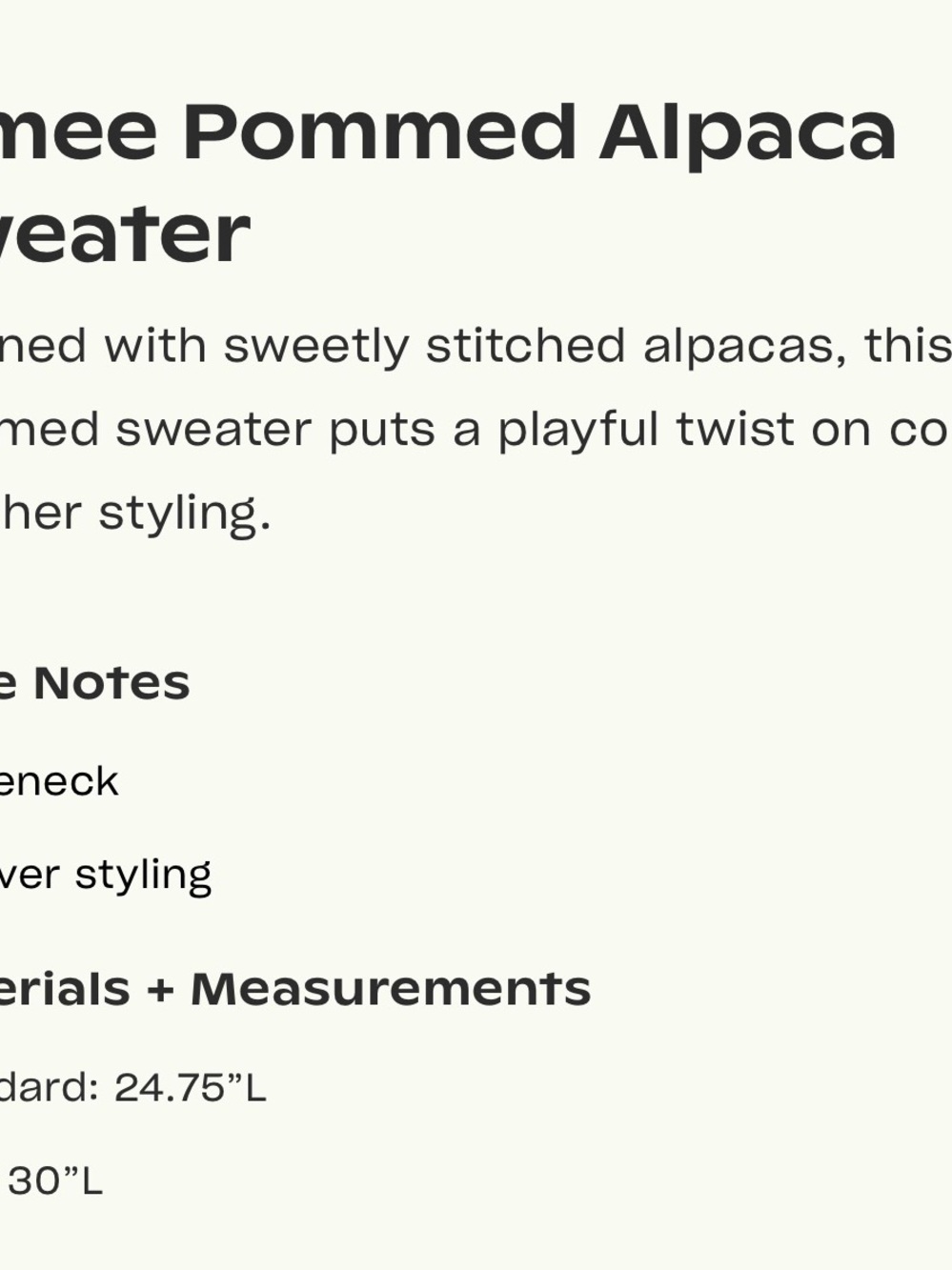 Anthropologie Aimee Alpaca Pom Pom Sweater - Picture 5 of 5